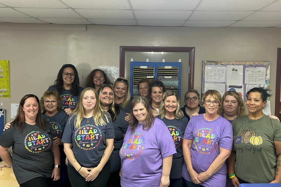 Custom printed t-shirts for EACHS Headstart teachers by Twisted Images WV
