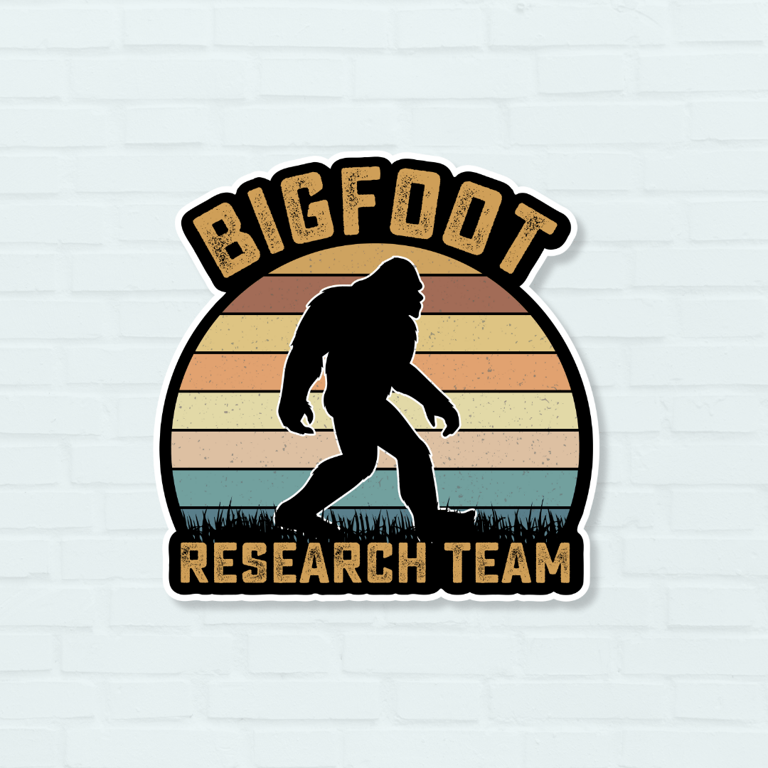 Bigfoot cheapest Search Team Decal Sticker 4-Inches Premium Quality Vinyl Sticker