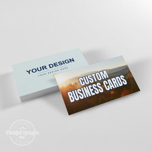 business cards Custom Business Cards – Full Color, Double-Sided, Gloss or Matte Finish