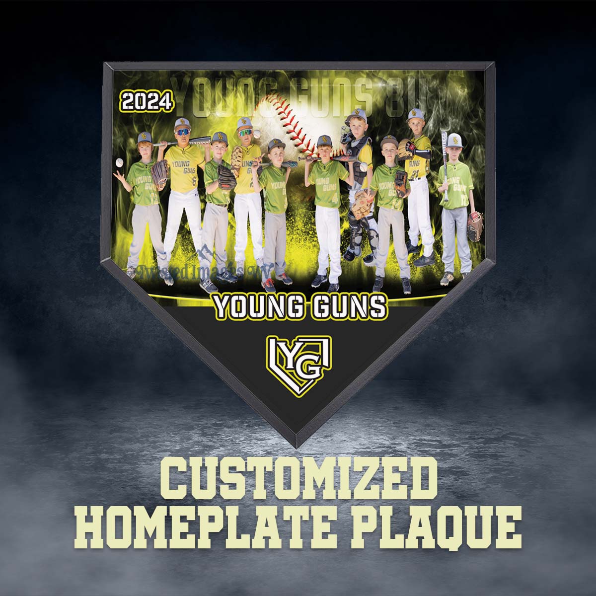 Plaque Custom Baseball Home Plate Plaque