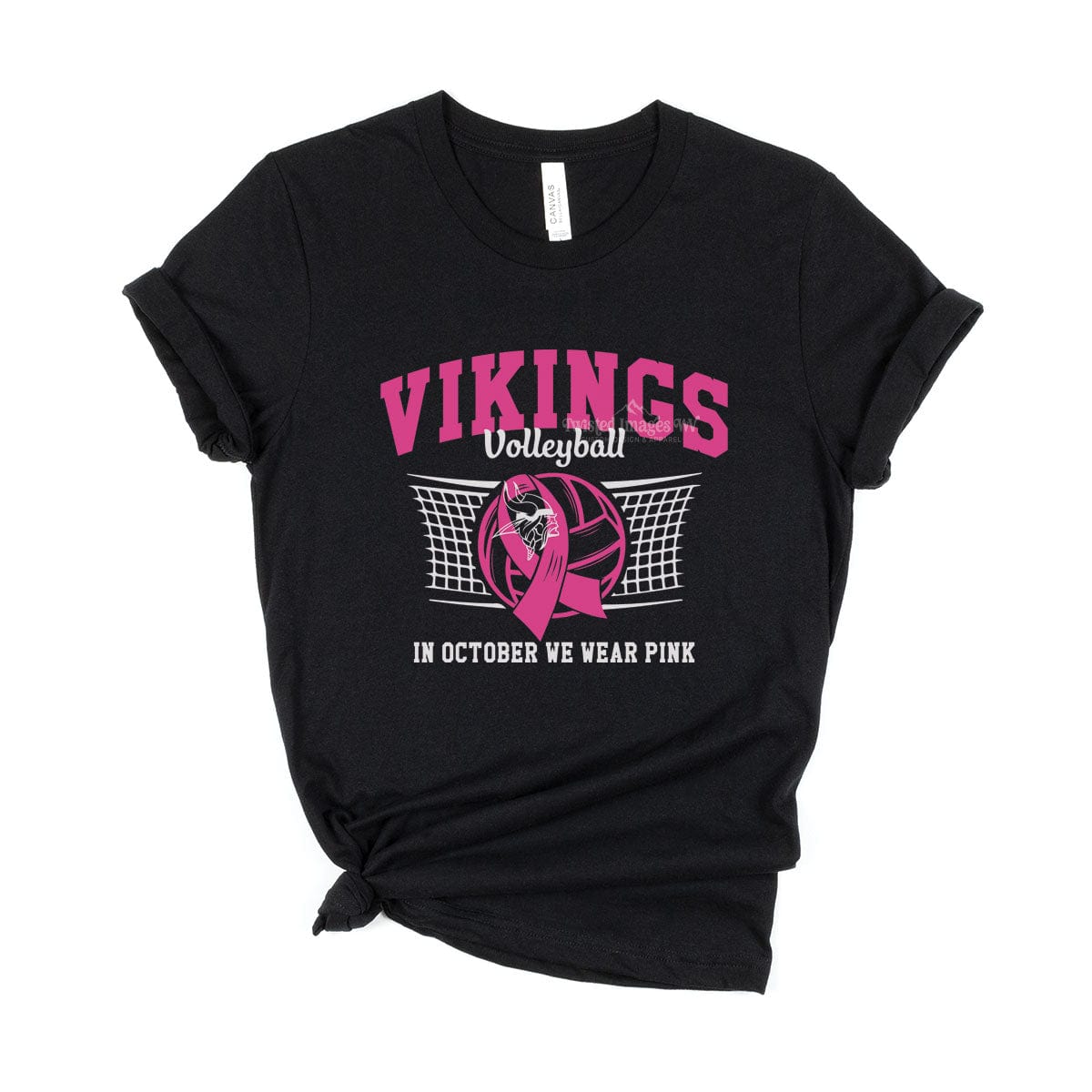 Shirts & Tops Black / Small Breast Cancer Awareness Volleyball T-Shirt – Support Your Team in October