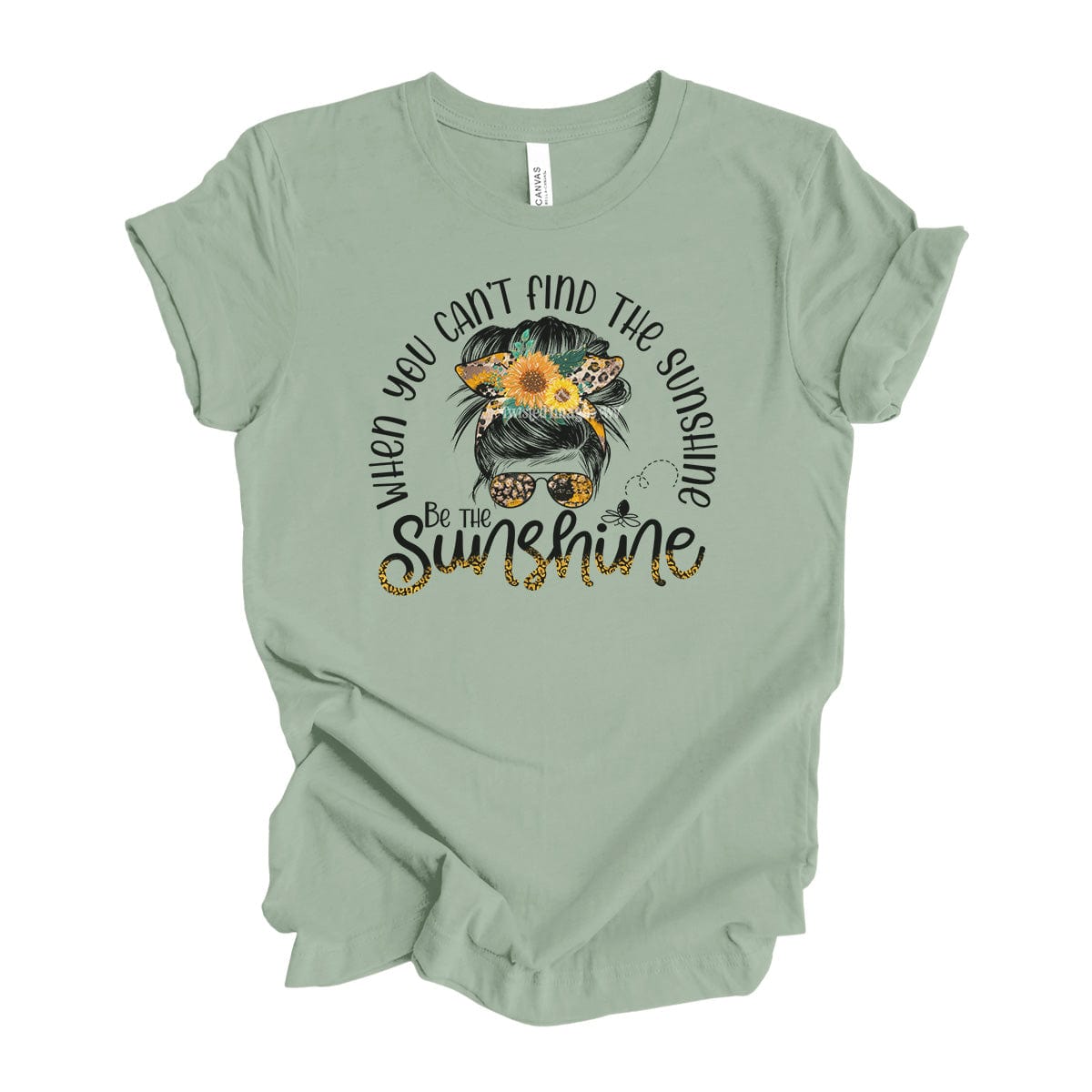 Be the Sunshine Sunflower Girl Graphic T-Shirt