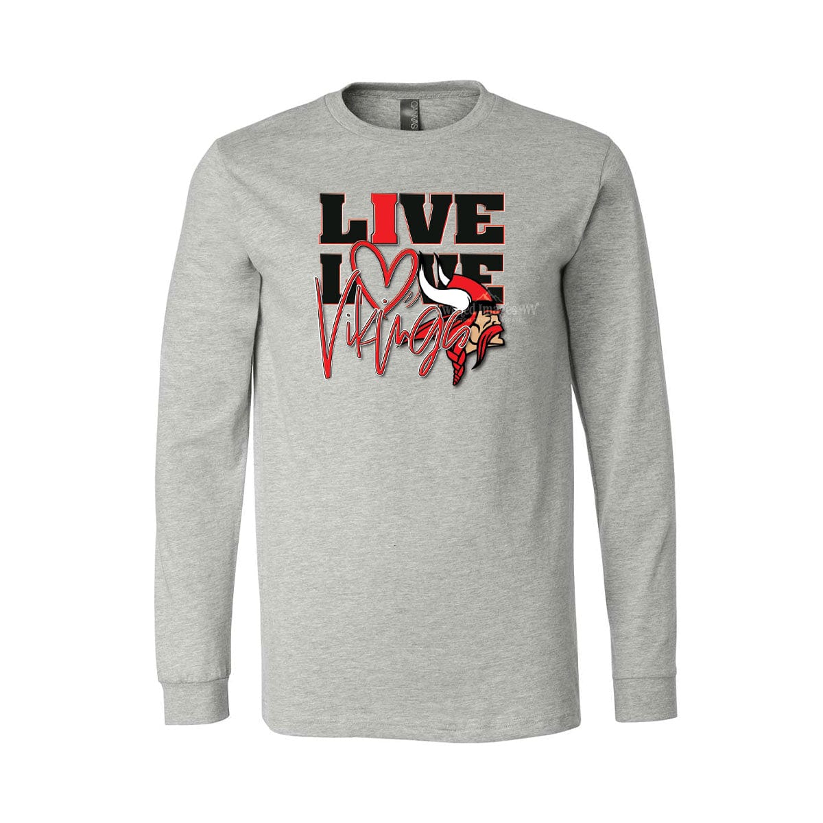 Shirts & Tops Long Sleeve / Small Live Love Vikings Graphic T-shirt