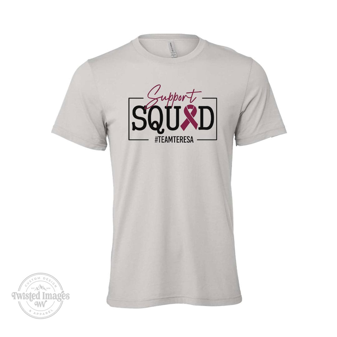 #TeamTeresa Multiple Myeloma Support Squad T-shirt | Bella+Canvas Premium