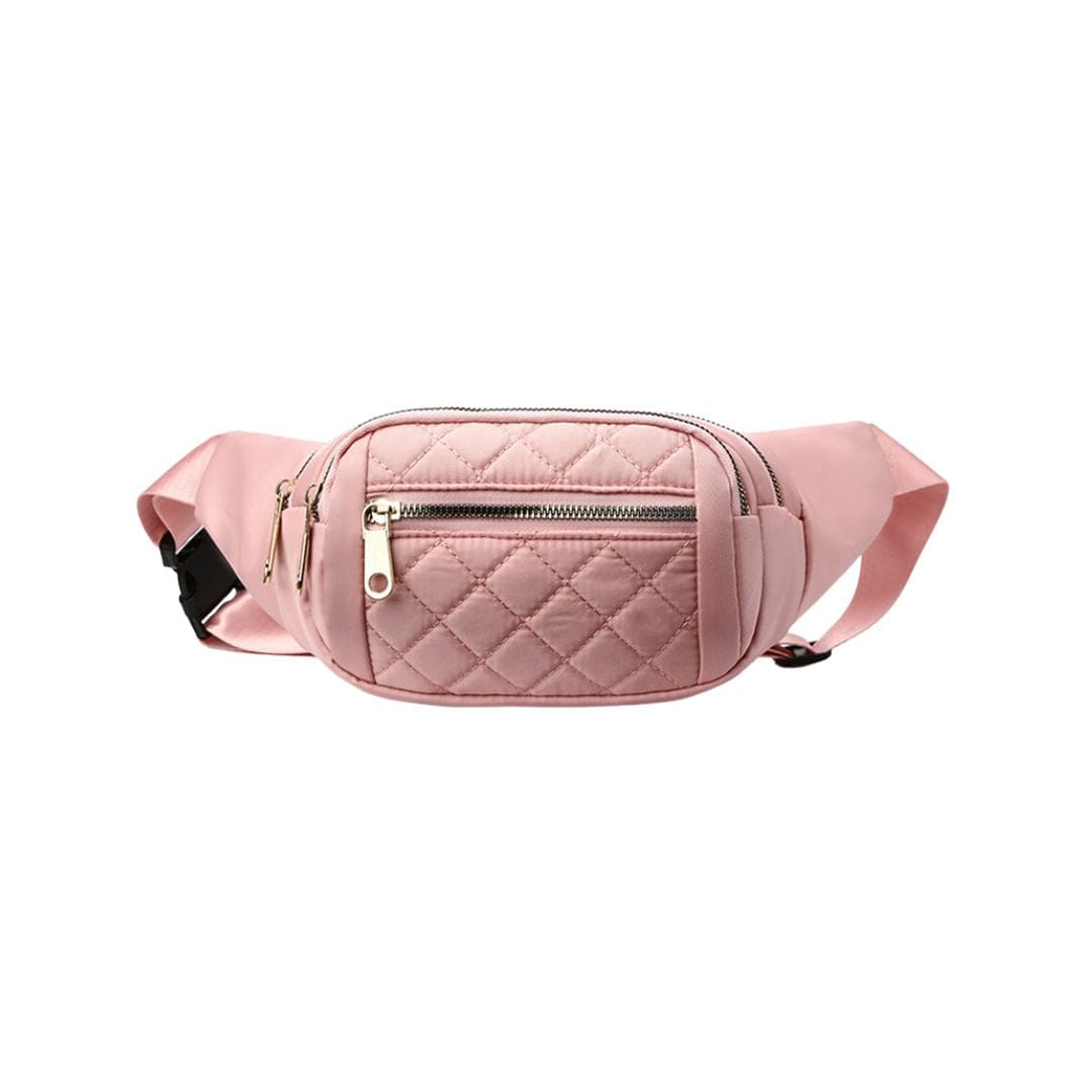 Pink Quilted Fashion Fanny Pack for Women