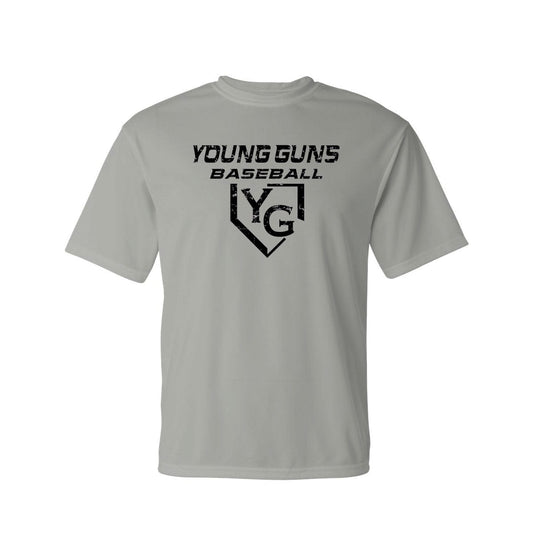 Shirts & Tops Adult Young Guns Gray Performance Tshirt