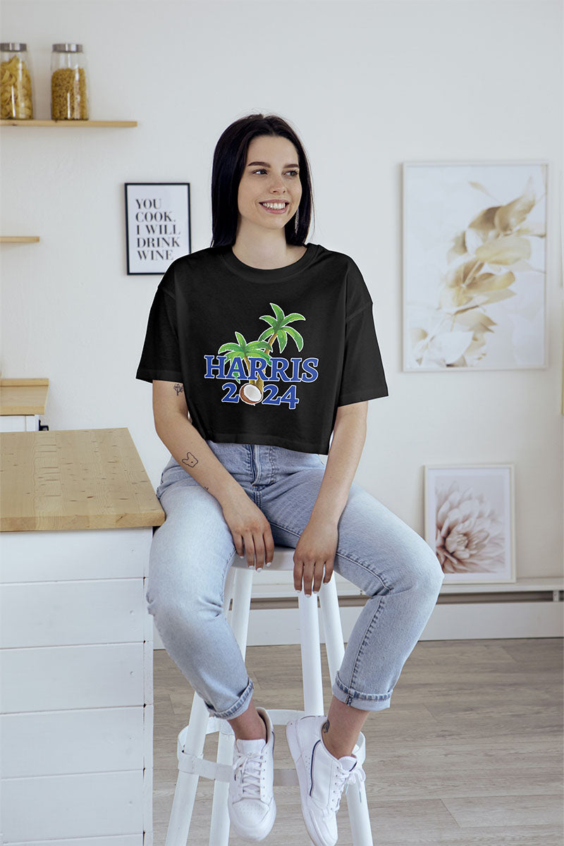 Harris 2024 Coconut Tree Meme Graphic T-Shirt