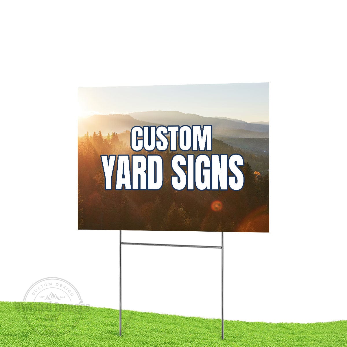 Yard Sign Custom Yard Signs with Free H-Stakes