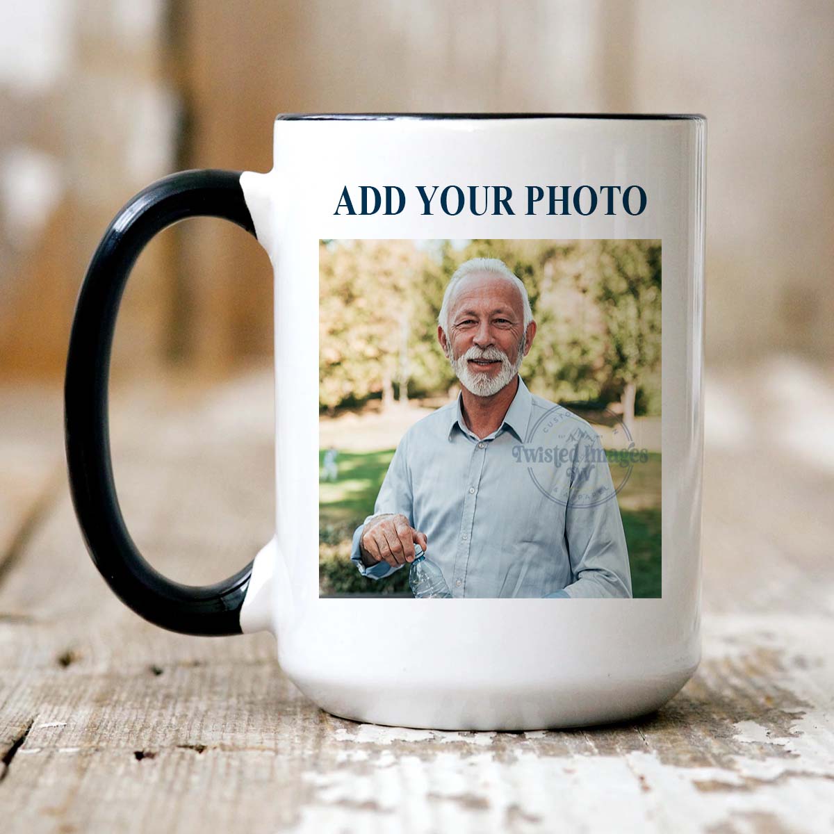 Coffee Cup 15oz Custom Photo Coffee Mug – Personalized Picture Mug with Text for Gifts