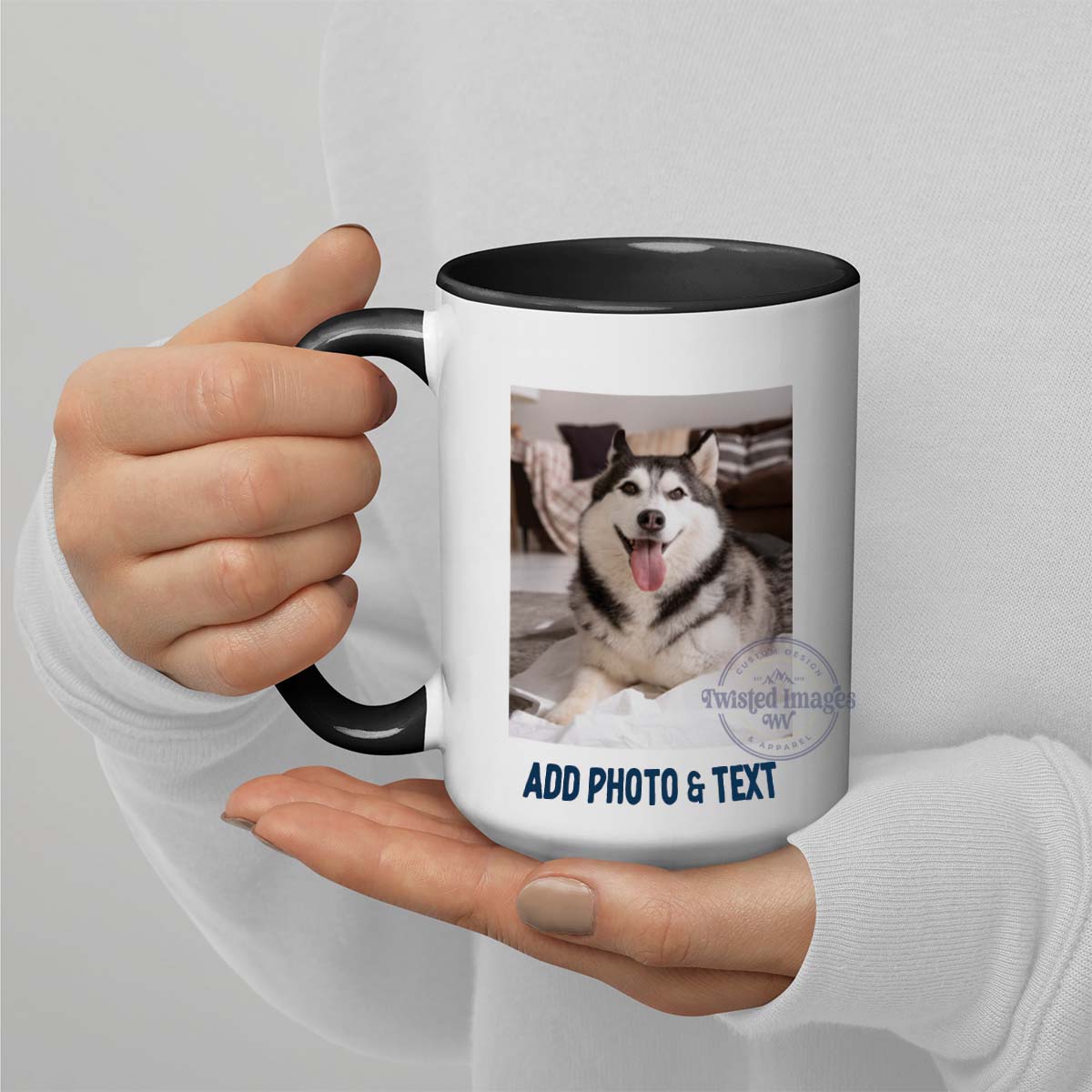 Coffee Cup 15oz Custom Photo Coffee Mug – Personalized Picture Mug with Text for Gifts