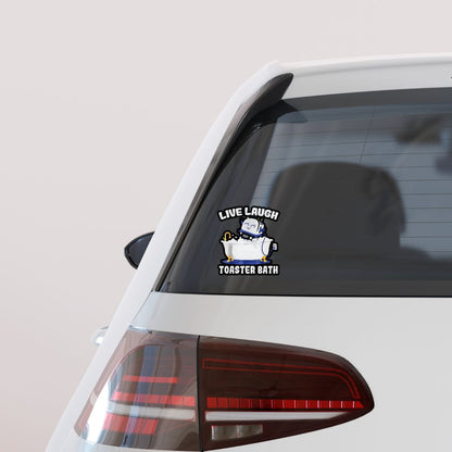 Sticker Live Love Toaster Bath Vinyl Sticker