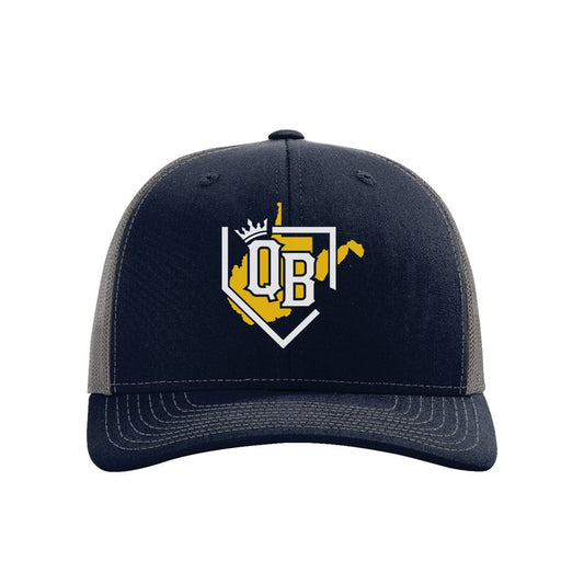 Headwear Navy Adult Mens Queen Bees Snapback Trucker Hat