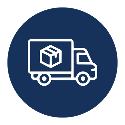 Step 3 Delivery icon for Twisted Images WV custom gear shipping and logistics.