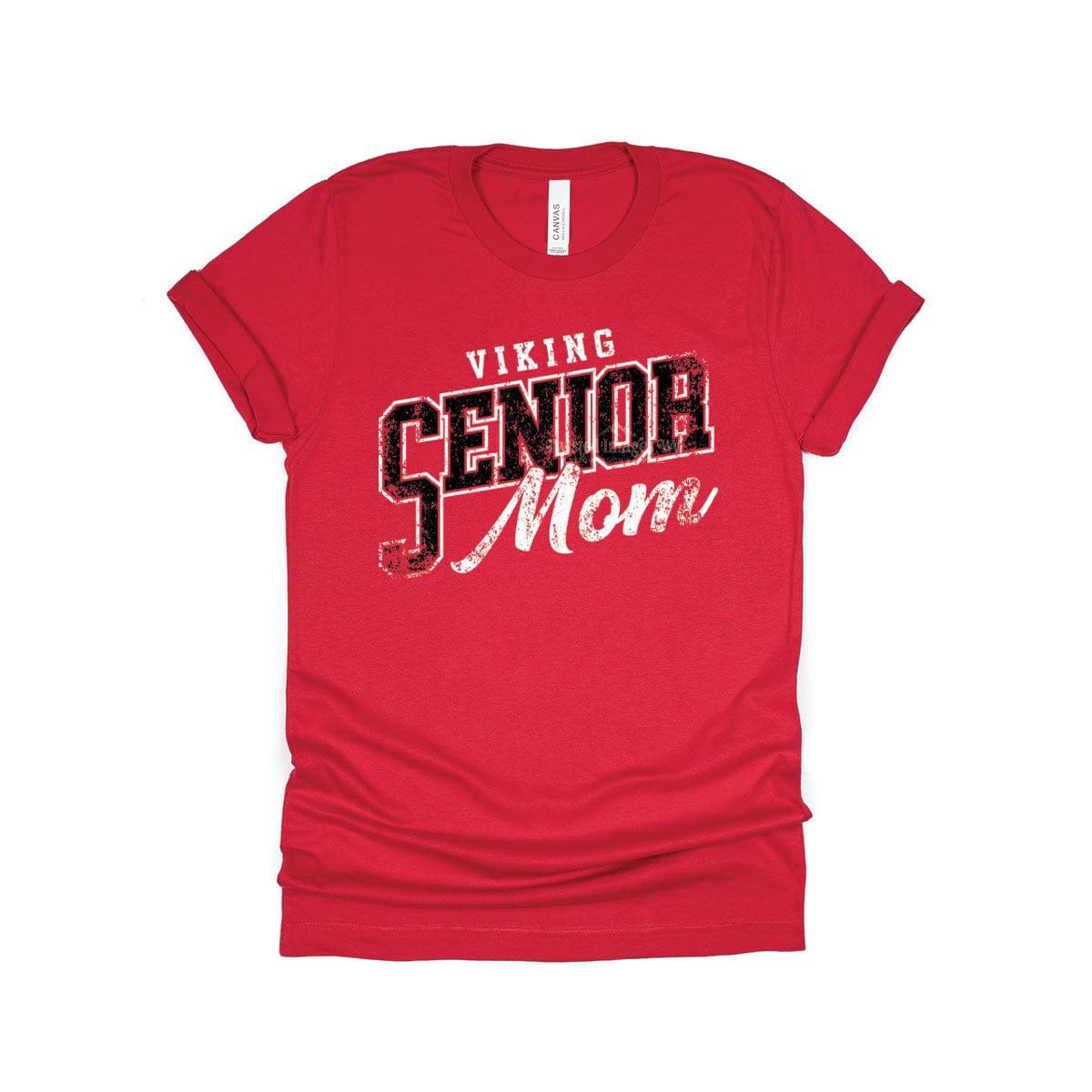 Shirts & Tops Red / Tee / Small Viking Senior Mom T-shirt Distressed