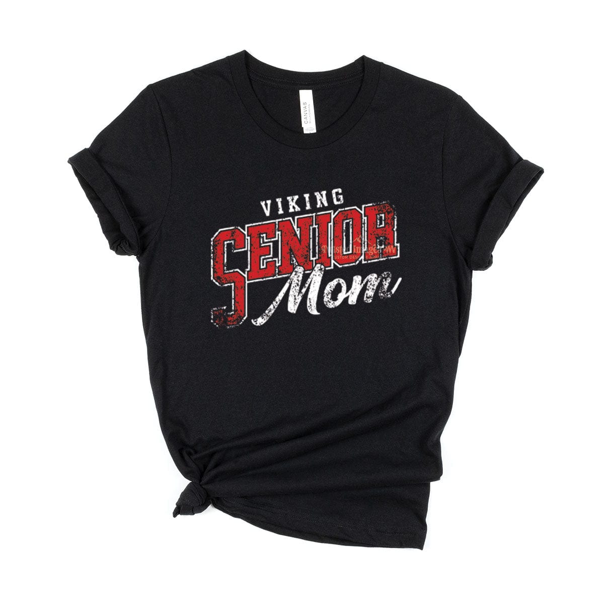 Shirts & Tops Black / Tee / Small Viking Senior Mom T-shirt Distressed