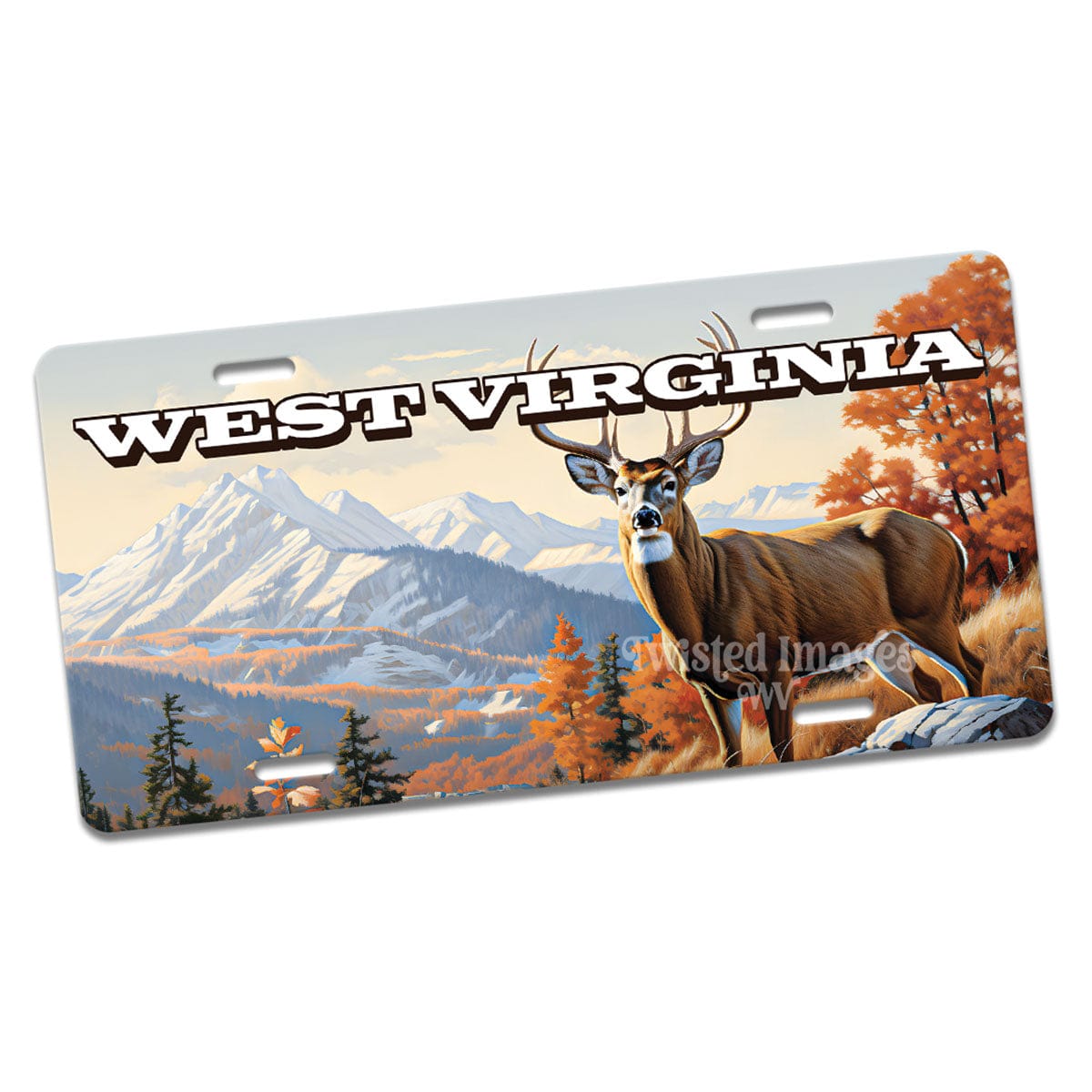 License Plate West Virginia Deer Front License Plate