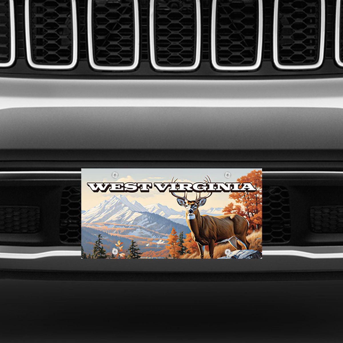 License Plate West Virginia Deer Front License Plate