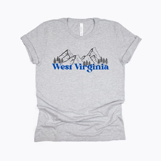 West Virginia Mountains Graphic T-shirt