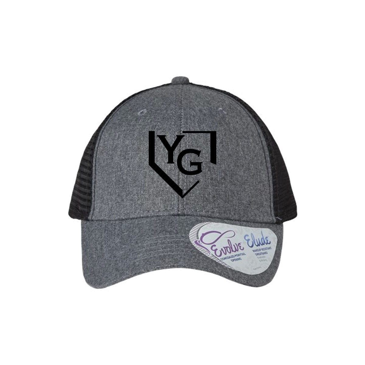 Headwear Dark Gray Heather Womens Young Guns Snapback Ponytail Hat