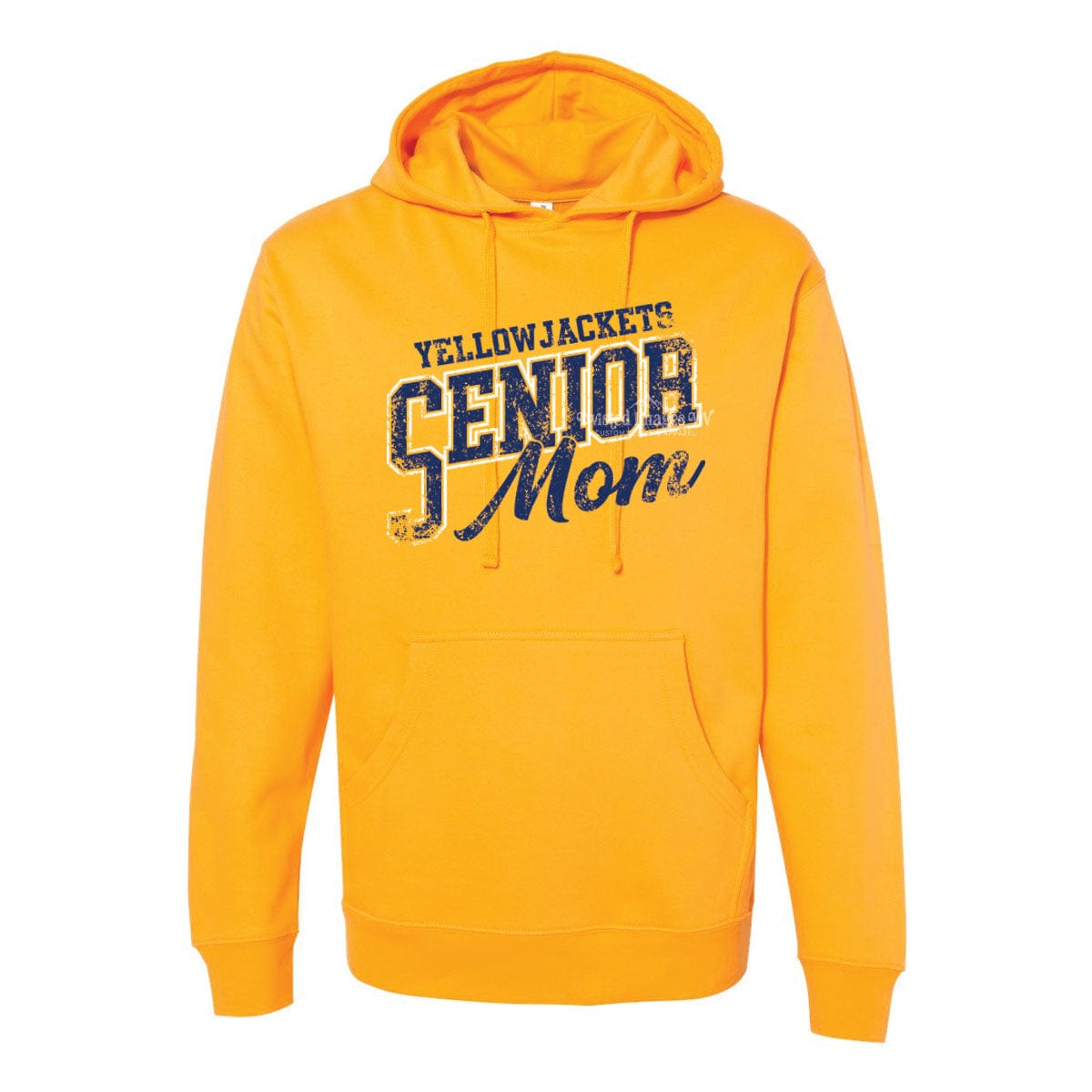 Shirts & Tops Yellow / Hoodie / Small Yellow Jackets Senior Mom T-shirt Distressed