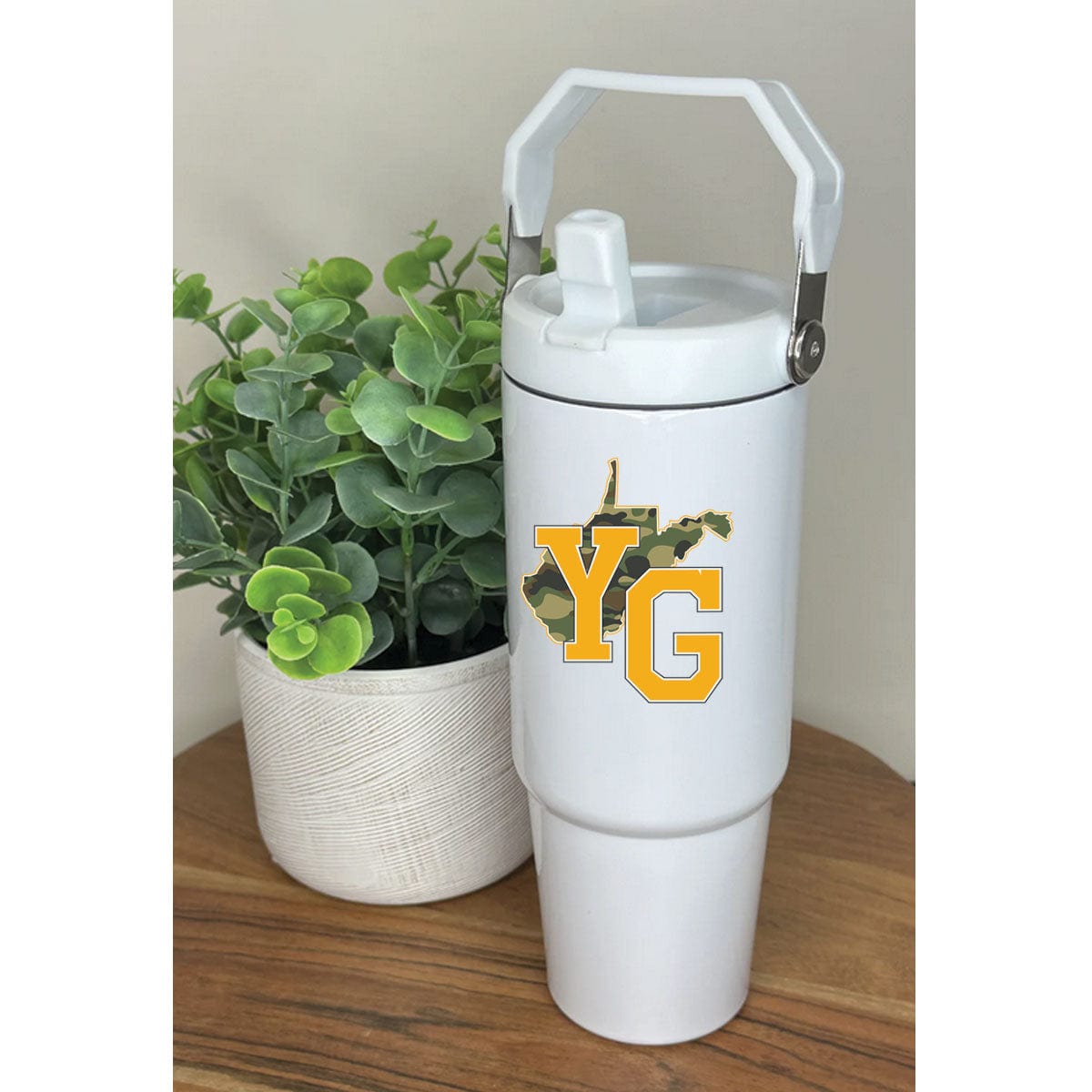 Tumbler 30oz Capacity Young Guns Logo Water Bottle